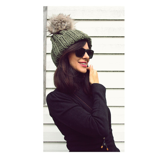 Zielona czapka beanie leśna zieleń