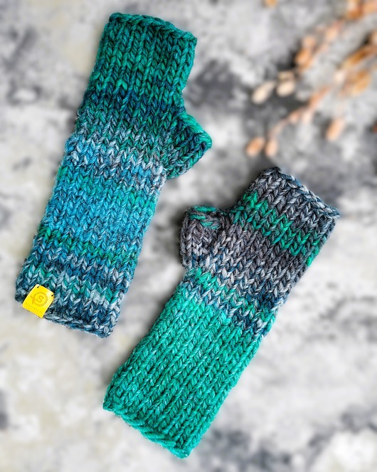 MAXCOLOR mitenki morska toń