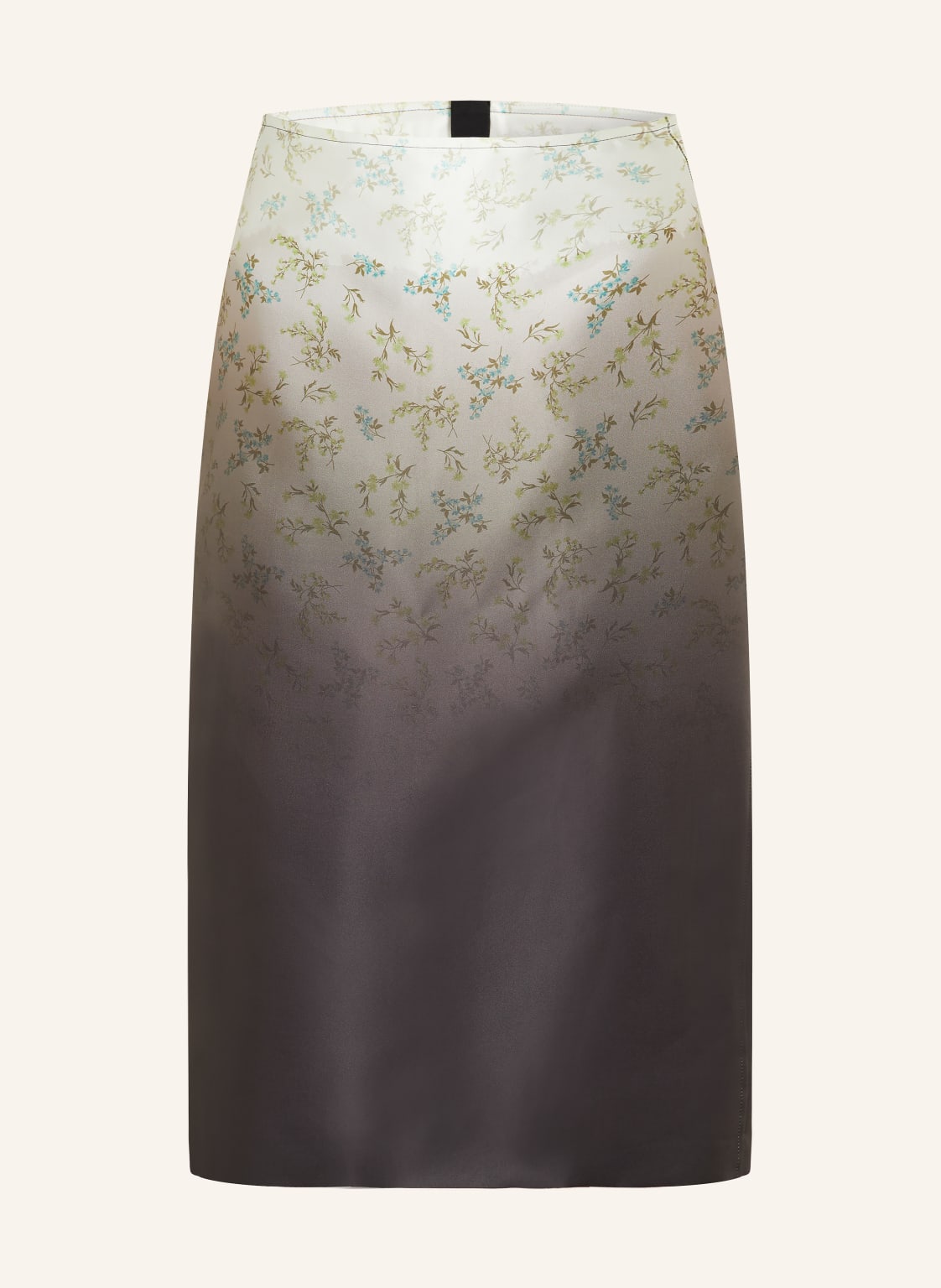 Jil Sander Jedwabna Spódnica gruen