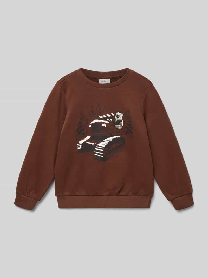 Sweter o kroju regular fit z mieszanki bawełny