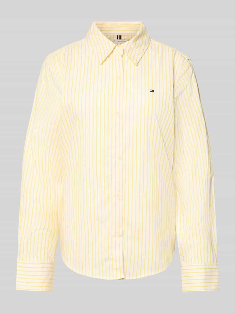 Bluzka koszulowa o kroju regular fit z mieszanki bawełny