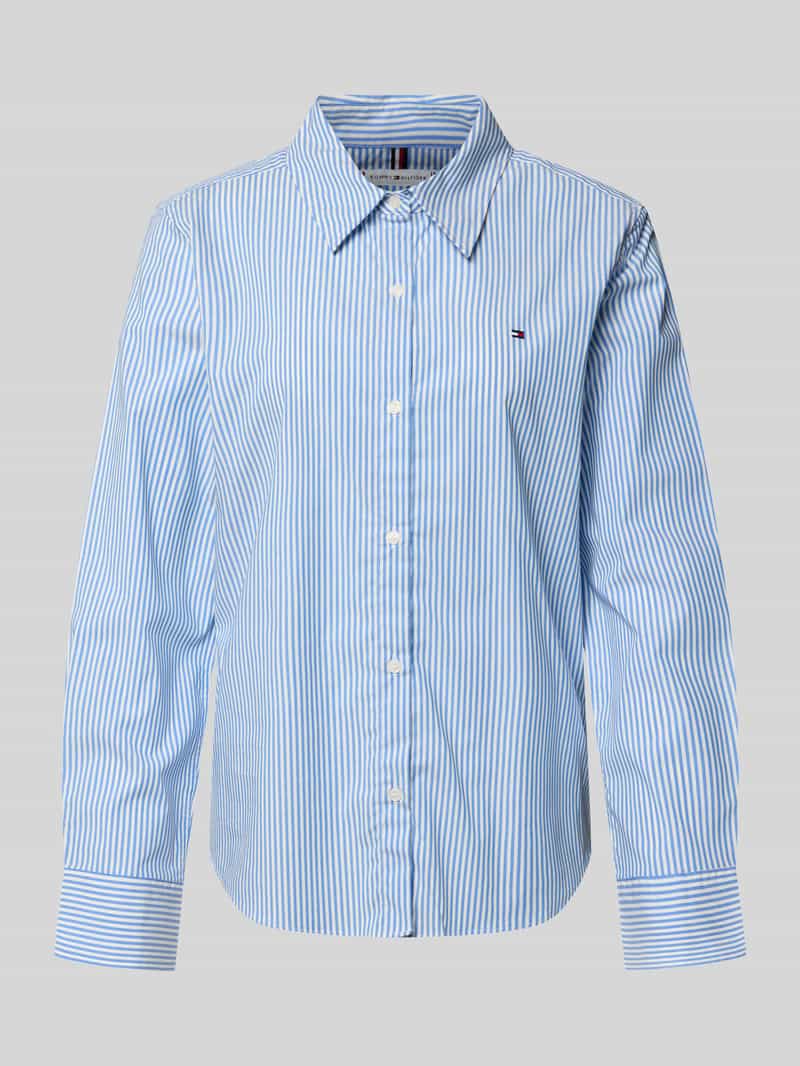 Bluzka koszulowa o kroju regular fit z mieszanki bawełny