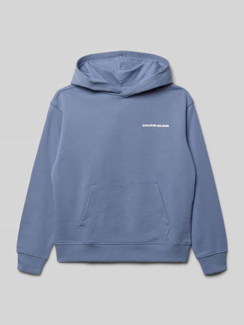 Bluza z kapturem o kroju relaxed fit z nadrukiem z logo