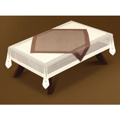 Obrus żakardowy prostokąt + nakładka 160 x 120