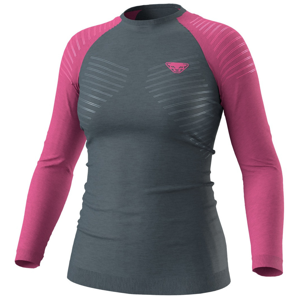 Damska koszulka Dynafit Tour Light Merino W L/S Tee Rozmiar: L / Kolor: różówy/szary