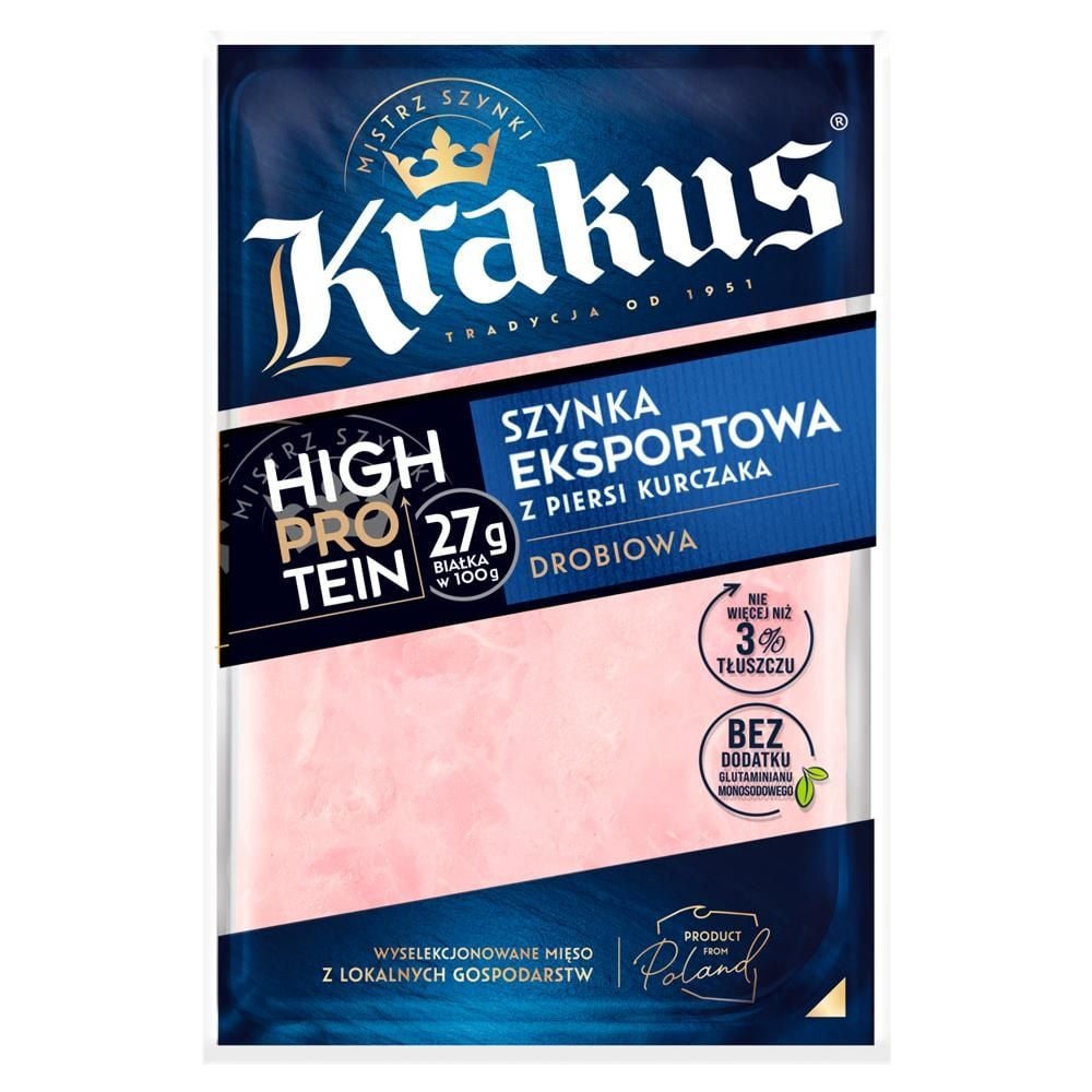Krakus Szynka eksportowa z piersi kurczaka 100 g