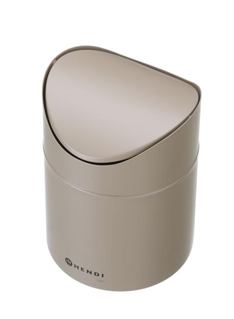 Śmietniczka stołowa, HENDI, 1,2L, beżowy, śr. 120x(H)165mm 440797