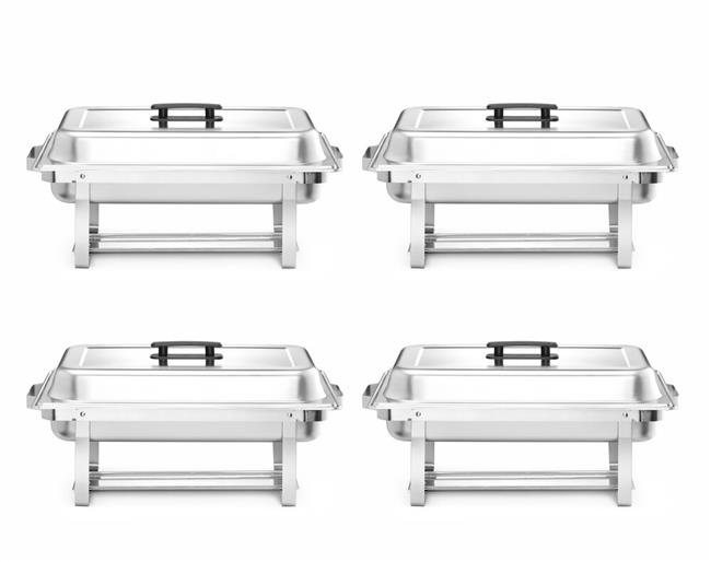 Podgrzewacz na pastę – zestaw 4 szt., HENDI, GN 1/1, 7,5L, 600x355x(H)305mm 238837-1