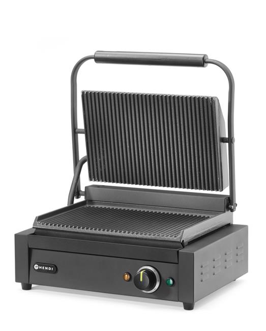 Grill Kontaktowy HENDI – Emaliowane Żeliwo, 230V/2200W, 430x375x(H)216mm 263617