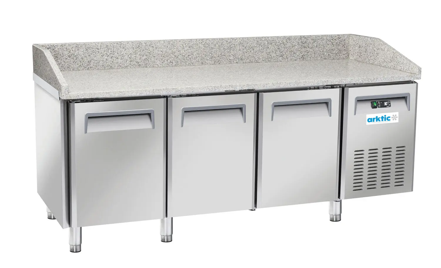 Stół chłodniczy do pizzy Arktic 3-drzwiowy, Blat Granit, 2025x800x(H)1040 236796