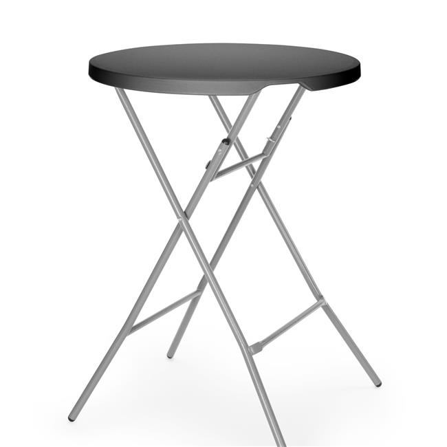 Stolik Koktajlowy Cateringowy AmerBox Okrągły Czarny Składany, 800x(H)1100 811047