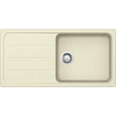 SCHOCK Zlewozmywak jednokomorowy z ociekaczem Formhaus D-100L Vanilla 50x100
