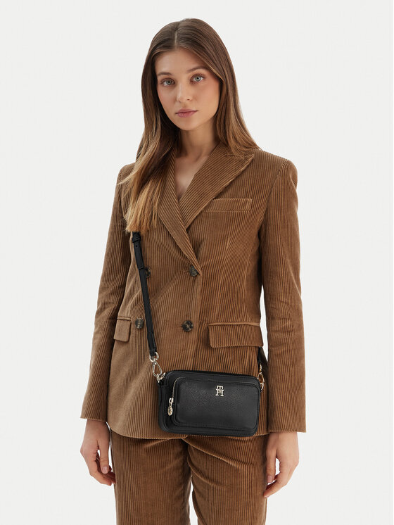 Tommy Hilfiger Torebka Th Icon Camera Bag AW0AW18120 Czarny