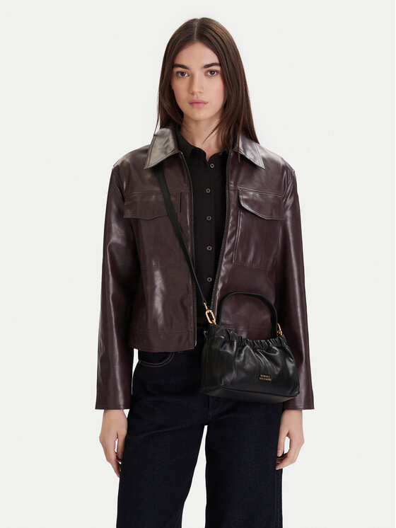 Tommy Hilfiger Torebka Soft Leather Mini Crossover AW0AW18306 Czarny