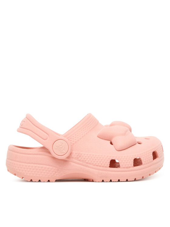 Crocs Klapki Toddler Classic Velvet Bow Clog 211887 Różowy