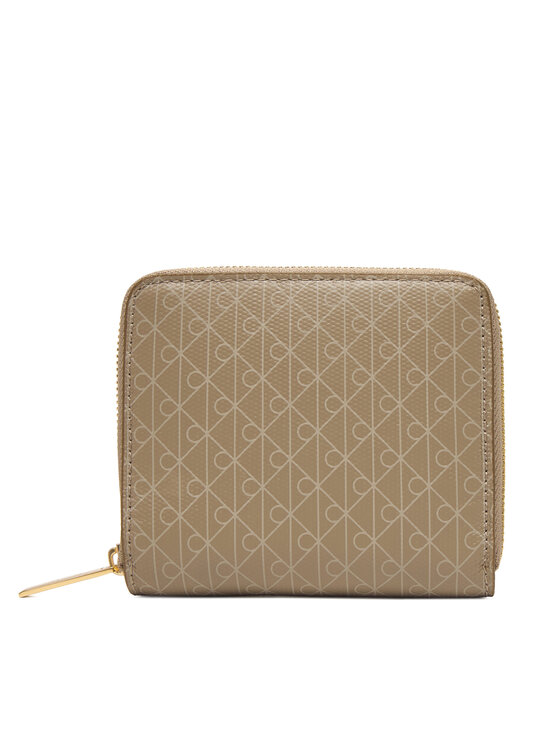 Calvin Klein Portfel Emblem Aop Square Zip Around LV04F1089G Brązowy