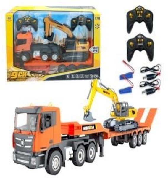 Zestaw dwóch pojazdów budowlanych RC