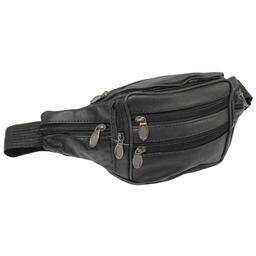 Saszetka Na Pas Biodrówka Nerka Polska Galanteria (PL) SKÓRA WŁOSKA CZARNA 24 x 16 x 9 [cm]