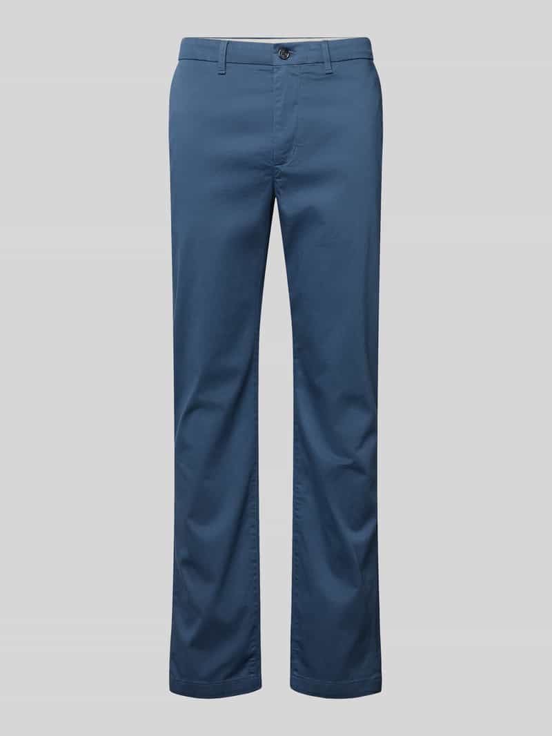 Chinosy o kroju regular fit z mieszanki bawełny model ‘DENTON’