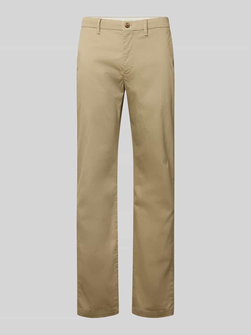 Chinosy o kroju regular fit z mieszanki bawełny model ‘DENTON’