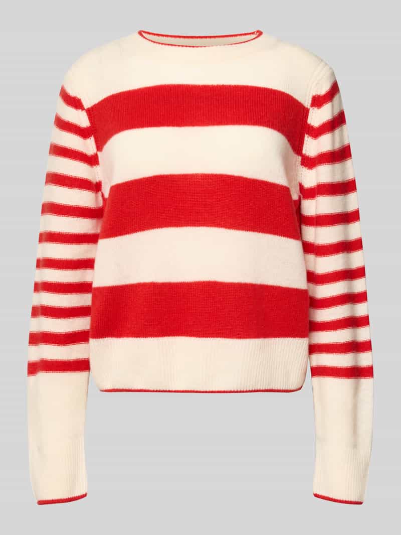 Sweter z dzianiny o kroju regular fit z żywej wełny