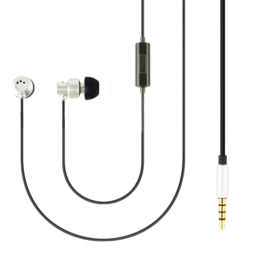 Gembird Przewodowe słuchawki dokanałowe z mikrofonem czarne BASS