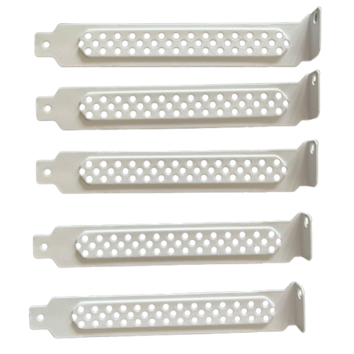 Gembird 5 x Zaślepka śledź slotu PCI do obudowy Fornax ATX biała