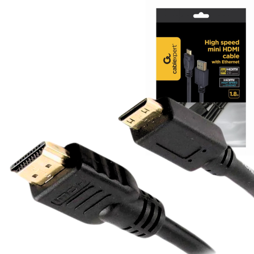 Gembird Kabel HDMI - MINI HDMI 4K UHD PRZEWÓD HDMI 2.0 - miniHDMI FULL HD 3D 1,8M CZARNY