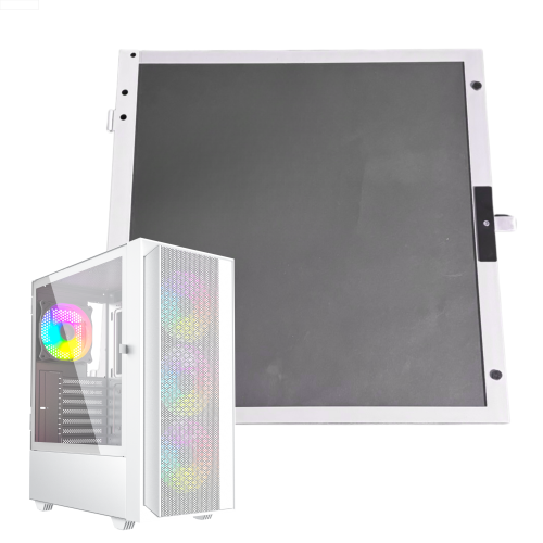 Gembird Lewy panel boczny do obudowy Fornax 4000W biała szkło hartowane