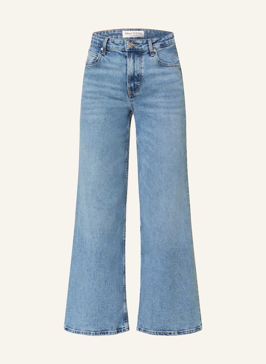 Marc O'polo Jeansy Wide Leg Lania blau