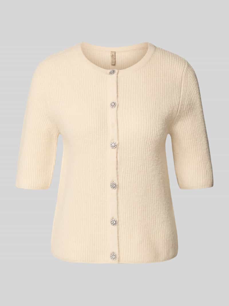 Kurtka z dzianiny z okrągłym dekoltem i rękawem o dł. 1/2 model ‘AVALON’