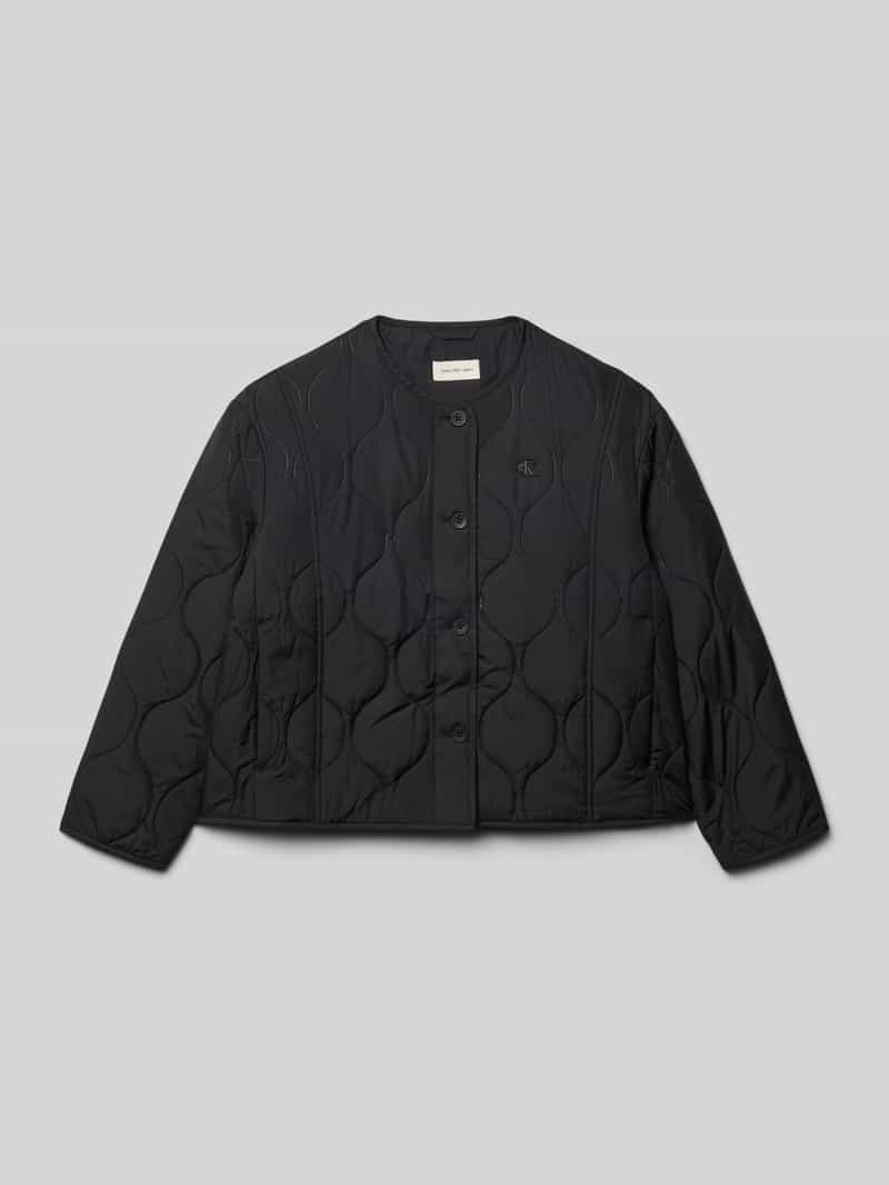 Kurtka pikowana o kroju regular fit z naszywką z logo model ‘Quilted’