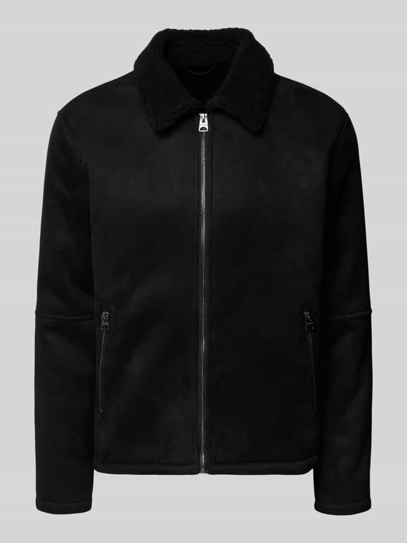 Bomberka o kroju regular fit z kołnierzem z imitacji futra model ‘ROYCE’