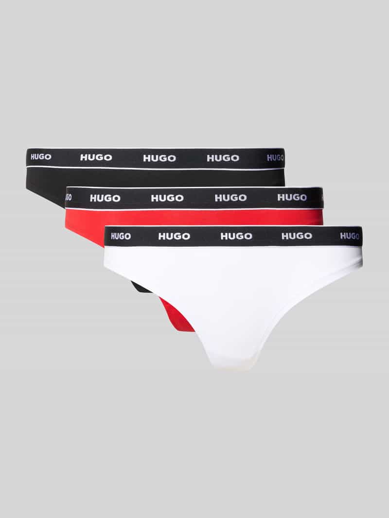 Stringi z mieszanki bawełny w zestawie 3 szt. model ‘THONG’