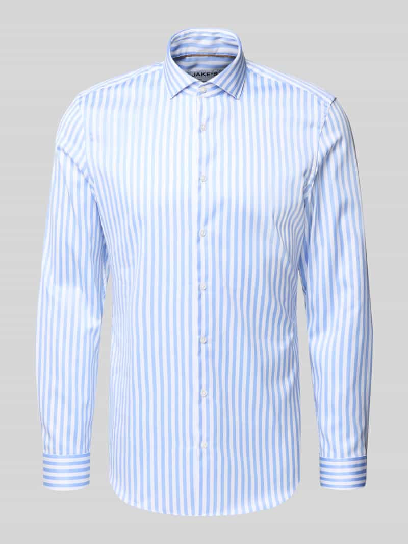 Koszula biznesowa o kroju super slim fit z bawełny z kołnierzykiem typu cutaway