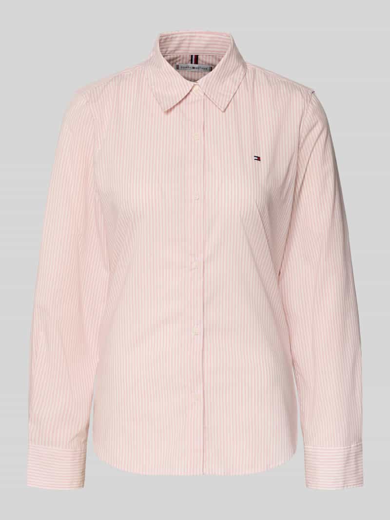 Bluzka koszulowa o kroju regular fit z mieszanki bawełny