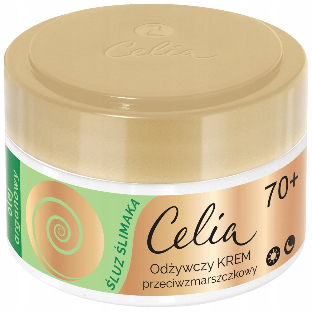 Celia Śluz Ślimaka Przeciwzmarszczkowy Krem Do Twarzy Odżywczy 70+ 50ml