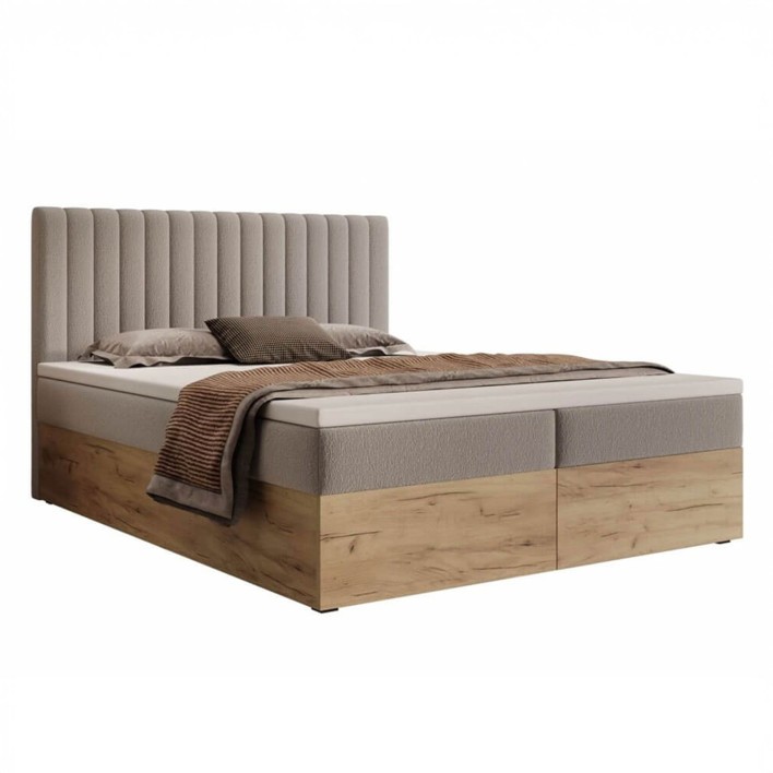 Łóżko kontynentalne z pojemnikiem CAMILA 160x200 Kolor do wyboru