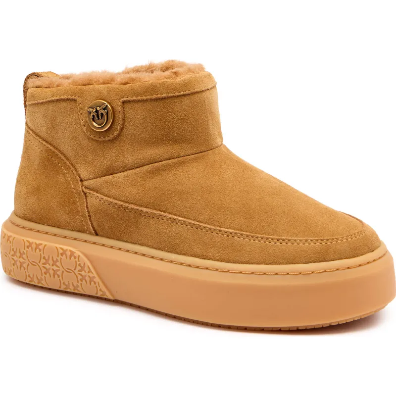 Pinko Śniegowce YOKO 22 | shearling | zamsz