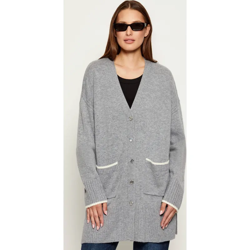 Pinko Wełniany kardigan TASMANIA | Relaxed fit | z dodatkiem kaszmiru