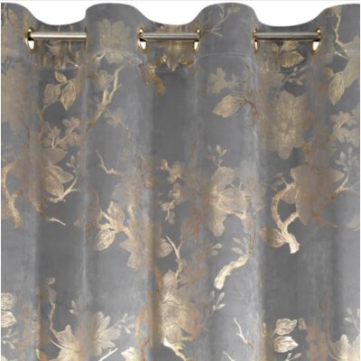 Zasłona EUROFIRANY Celia 140 x 250 cm Stalowy