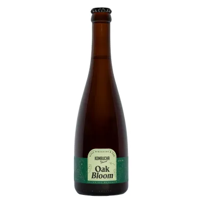 Kombucha By Laurent Kombucha oak bloom na płatkach dębu o smaku białych winogron 375 ml Bio - żywność