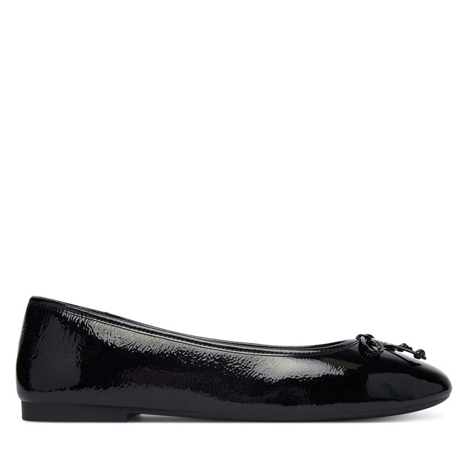 Baleriny Tommy Hilfiger Hilifger Patent Ballet FW0FW09005 Czarny