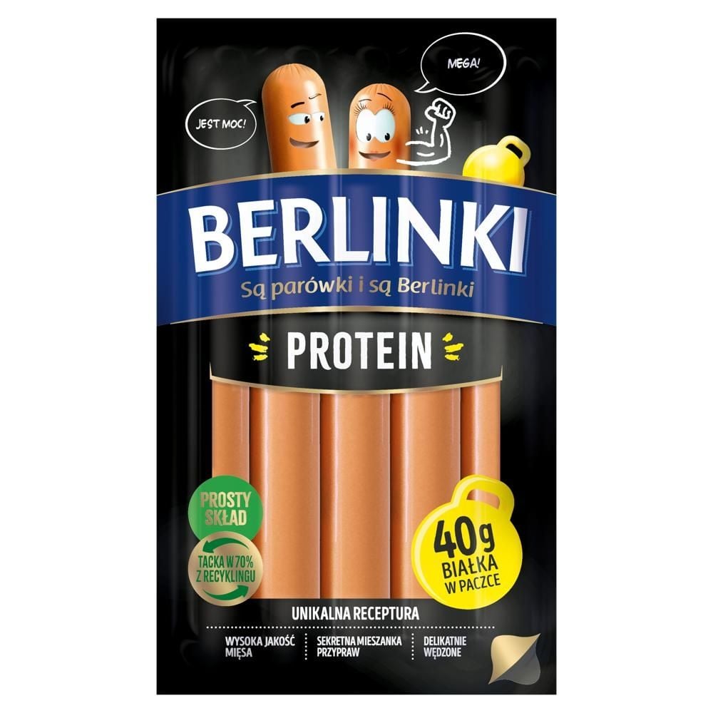 Berlinki Protein Parówki z kurczaka 200 g