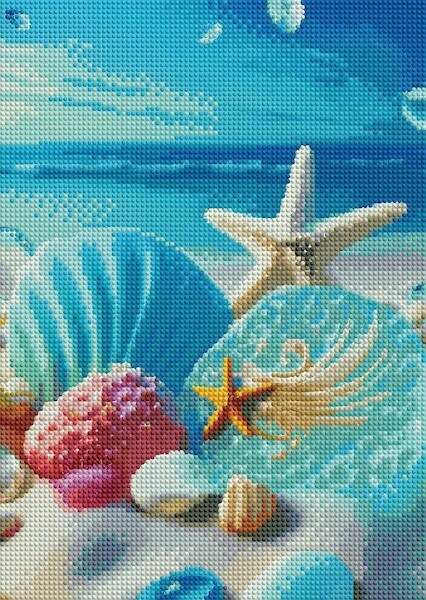 Diamentowa mozaika Skarby wybrzeża 30x40cm 2001390