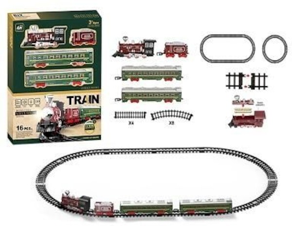 Pociąg z torem vintage 16el