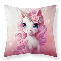 Detexpol Poszewka dekoracyjna 40x40 różowy jednorożec MF033 A poszewka 3D z motywem bajkowym - Fun Dreams