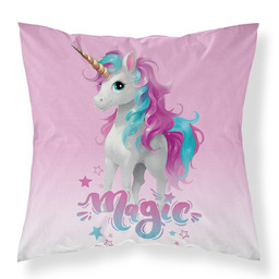 Detexpol Poszewka dekoracyjna 40x40 jednorożec Magic MF062 A poszewka 3D z motywem jednorożca - Fun Dreams