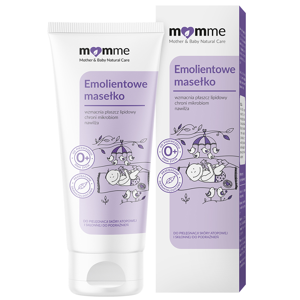 Momme, emolientowe masełko, od urodzenia, 100 ml
