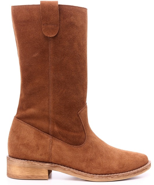 Krótkie Kozaki Skórzane (6988)